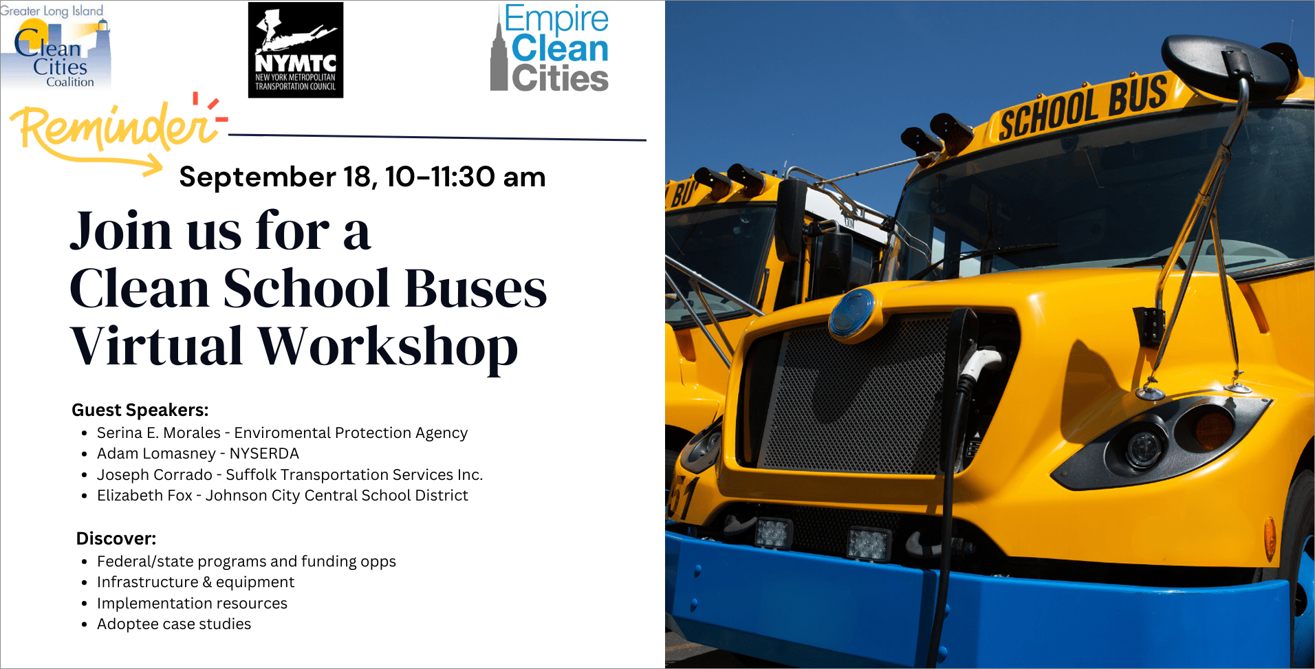Clean School Buses Workshop Clean School Buses Workshop